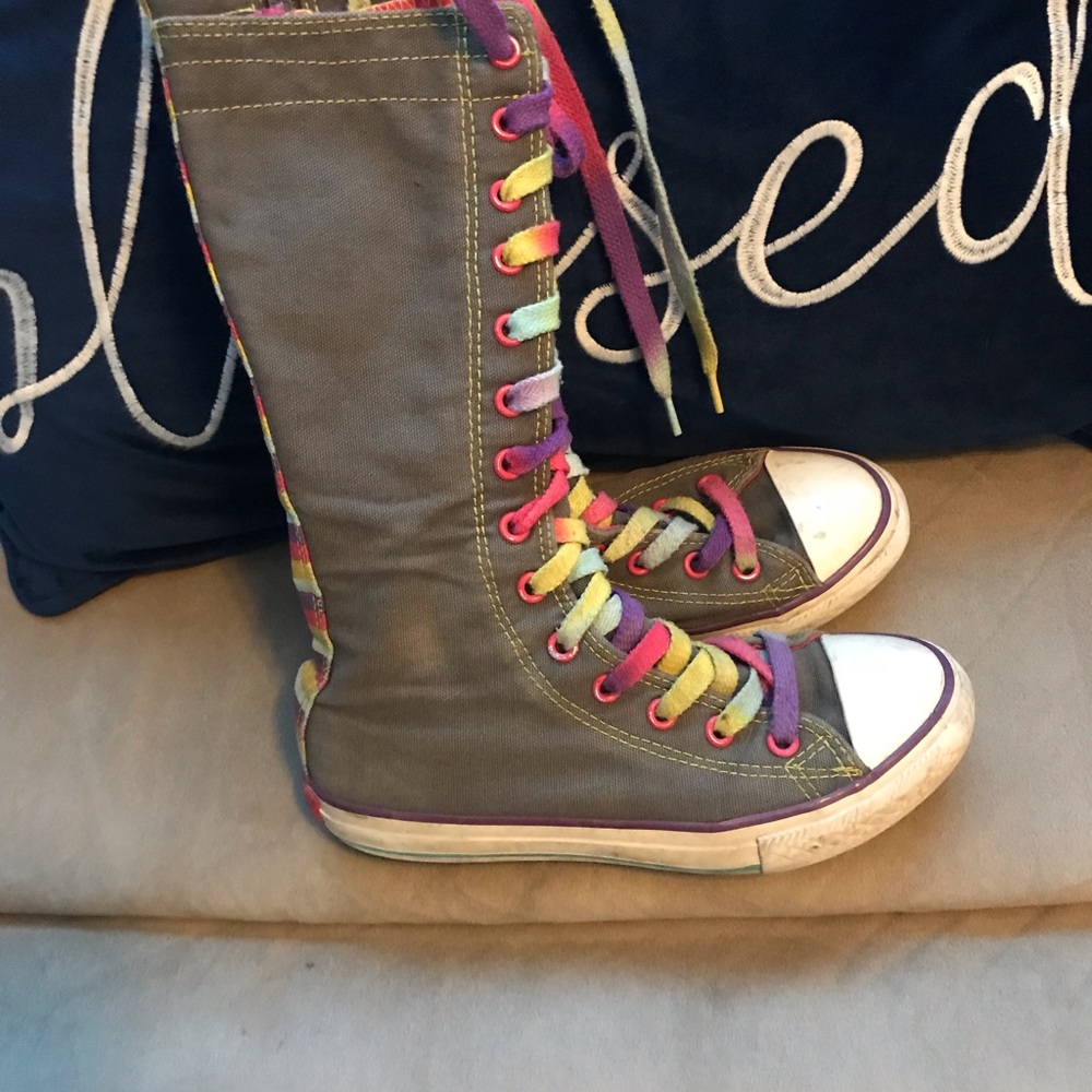 Converse Girls Rainbow Lace up